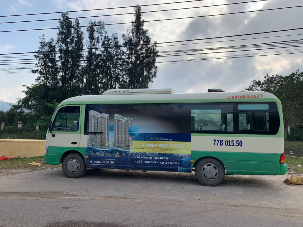 Quảng cáo xe bus tuyến T2 - Xe bus Quy Nhơn